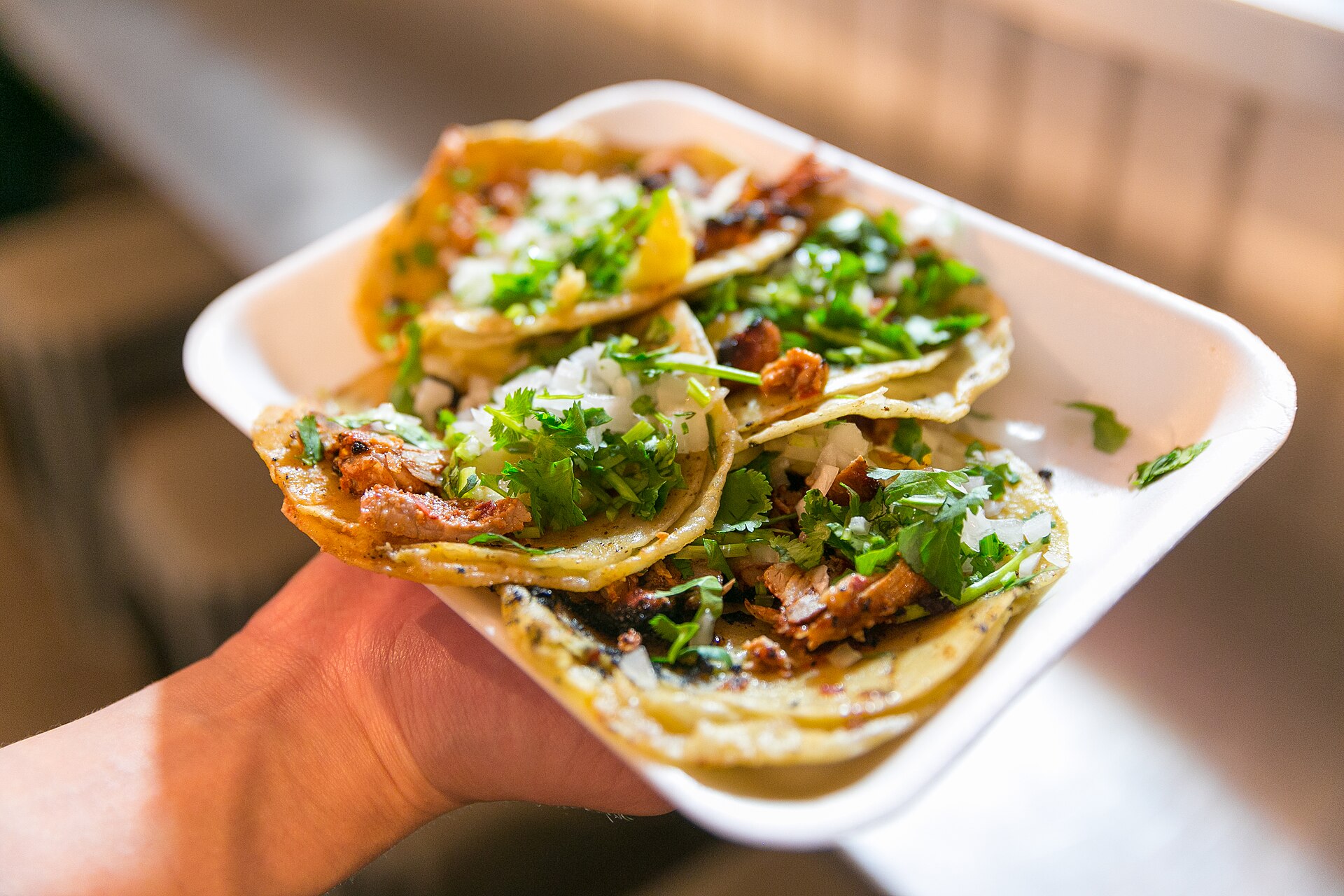 Al pastor tacos on the griddle