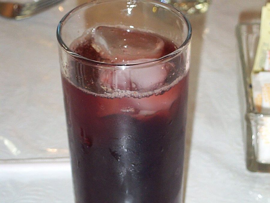 Agua de Jamaica over ice